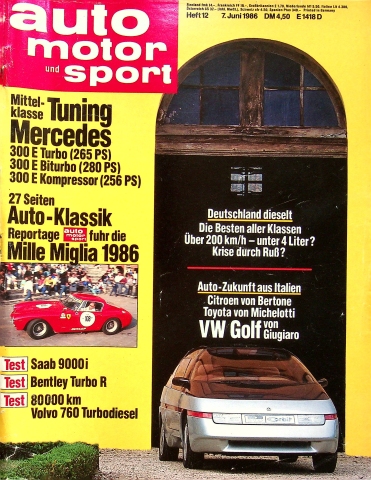 Deckblatt Auto Motor und Sport (12/1986)